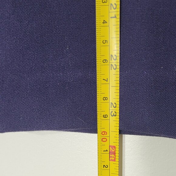 Vintage Women's Purple Back Zipper Front Slit Casual A-Line Business Skirt 8 - Picture 8 of 11